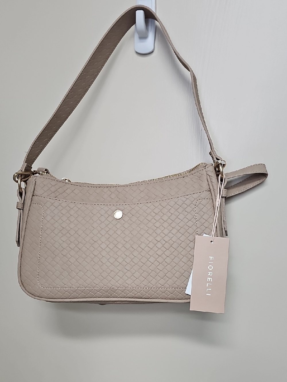Fiorelli Taupe Woven Shoulder Bag